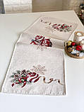 Доріжка на стіл Новорічна, 37x100 см., гобеленова Limaso G-34278, фото 3