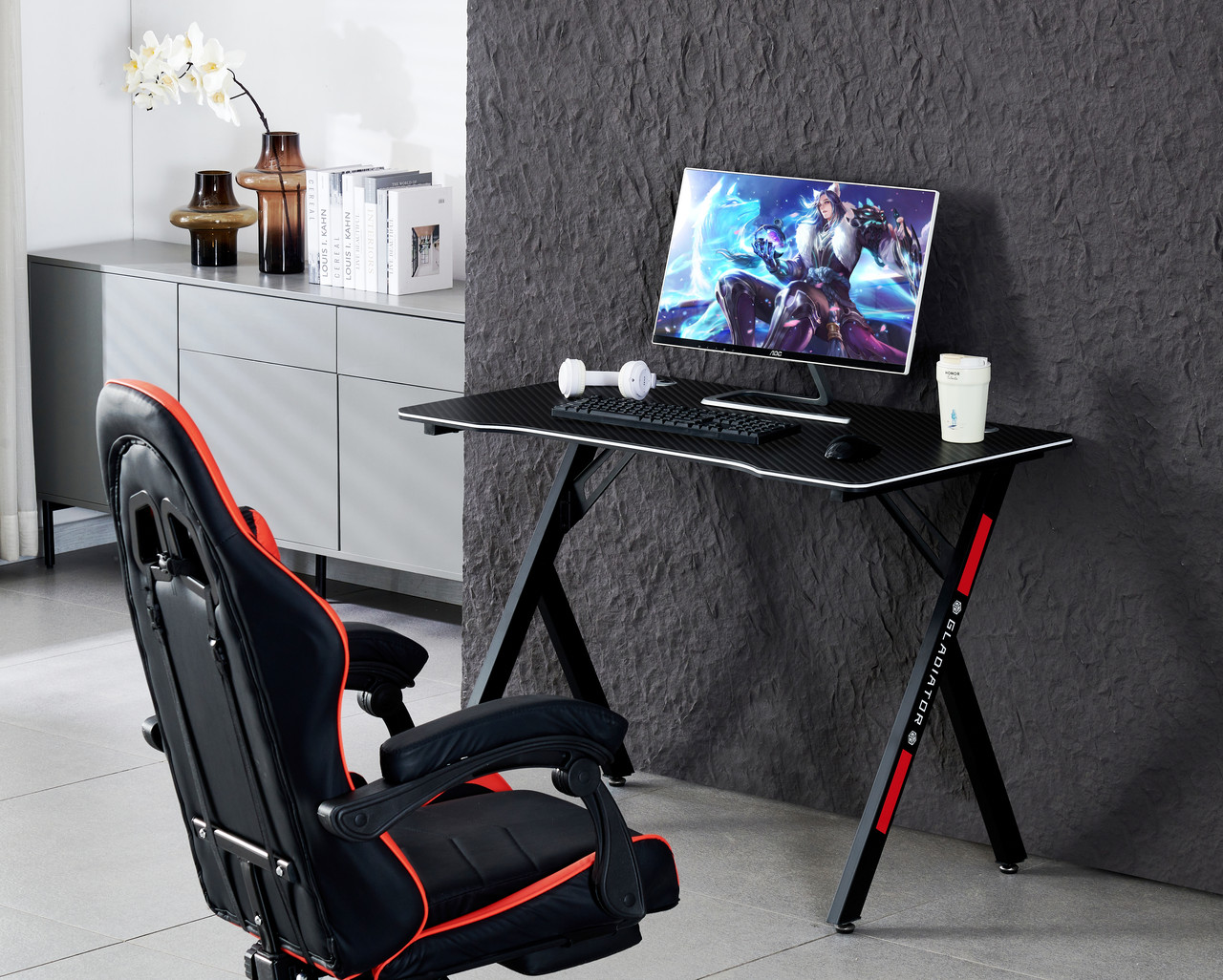 Комп'ютерний геймерський стіл Сталкер (чорний), фото 1