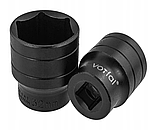 Набір інструментів ударних 24 од. 1/2" (6 гр.) (8-32 мм, Cr-Mo), у металевому кейсі Vorfal V08126, фото 4