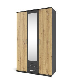 Шафа гардеробна Poseda PS1 Accord, колір  антрацит/дуб артізан