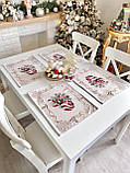 Серветка-підкладка Новорічна під тарілку, гобелен G-34278, фото 2