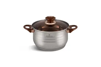 Набір Кастрюль-6 Предметів,Коричнева ручка,2.1/2.1/2.9/3.9/6.5/3.4 Літр EB-1143, фото 3