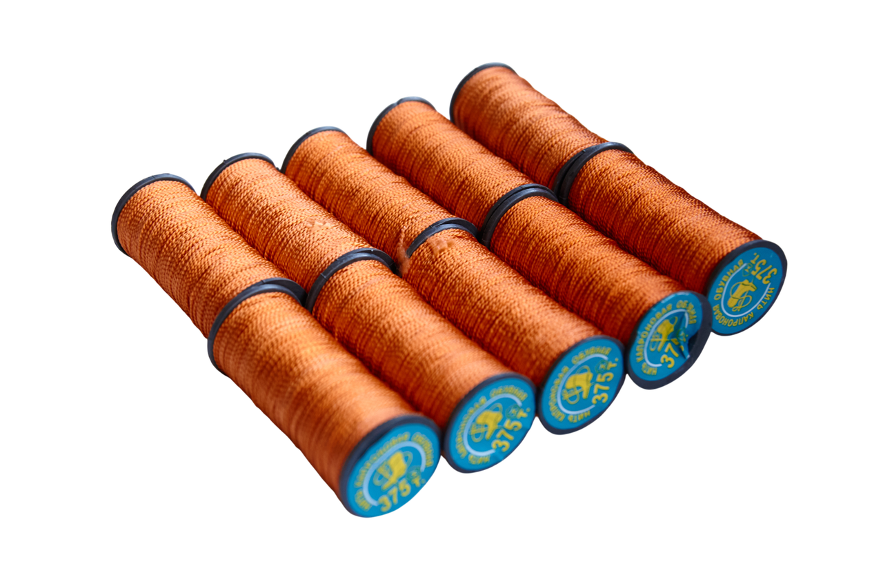 Нитка капронова 0,75 мм, 18 метрів, помаранчева