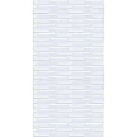 Самоклеючі 3D панелі під білу цеглу кладка в рулонах 3,08м, м'які 3д панелі ПВХ 5мм (R031-5-3)