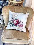 Новорічна наволочка гобеленова одностороння 45х45 см. Limaso G-34278, фото 2