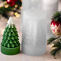 Молд «Ялинка» для свічки, декору, воску, кондитерів. Дуже м'який топ силікон. 1 шт. М. 6636