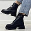 Черевики чорні шкіряні жіночі на шнурівці. 36-41 розміри, фото 8