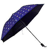 Парасолька механічна + чохол 8К 55 см синій, Якісна міцна парасолька