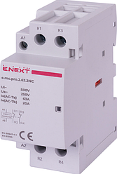Модульний контактор e.mc.pro.2.63.2NC, 2р, 63А, 2NC, 220В