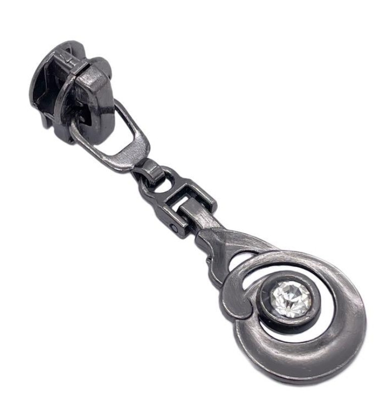 Бігунки для блискавки Спіраль тип 7 темний нікель