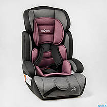 Автокрісло 36800 - VL (4) "JOY", колір - сіро-рожевий, універсальне, з бустером, група 1/2/3, вага дитини від