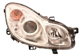 Фара права Smart Fortwo 2 451 07-14 Depo H7/H7/PY21W/W5W, -лампа, кор.