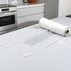 Пакет майка в рулоні 21x43 см в рулоні 200 шт пакет майка без малюнка