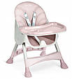 Дитячий стільчик для годування Milo Ricokids 3в1 Рожевий 700002, фото 5