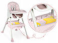 Дитячий стільчик для годування Milo Ricokids 3в1 Рожевий 700002, фото 6