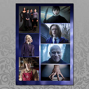 Стікери А5 Wednesday / Венздей без порізки 02