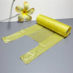 Пакети майка у рулоні жовті 22x43 см 100 шт 11 мкм