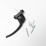 Ручка віконна із замком IMAT чорна, фото 3