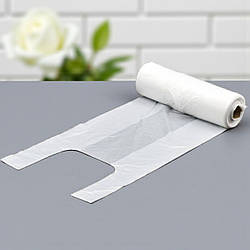 Пакети майка в рулоні 22x45 см 200 шт пакет майка поліетиленова без малюнка