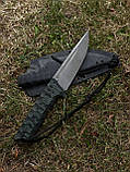 Ніж ручної роботи «Страж #2» з піхвами з АБС пластику 95Х18М/60 HRC., фото 4