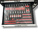 TIREX Професійна шафа для майстерні з 12 ящиками, інструментальний стелаж 298 ел ALTC298, фото 4