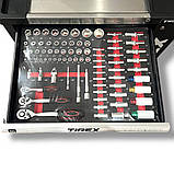 TIREX Професійна шафа для майстерні з 12 ящиками, інструментальний стелаж 298 ел ALTC298, фото 7
