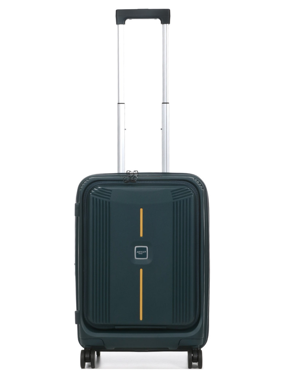 Валіза ручна поклажа S поліпропілен зелена 55х38х24+5/50л/3.4кг/Airtex, фото 1