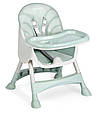 Стільчик для годування зі столом зелений Milo Ricokids 3в1 700001, фото 7