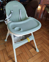 Стільчик для годування зі столом зелений Milo Ricokids 3в1 700001