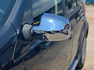 Хромированные Накладки на Зеркала (2 шт.) OmsaLine - Итальянская Нержавейка для Dacia Logan II 2013-2022 гг