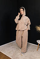Жіночий якісний теплий костюм із полар флісу, фото 2