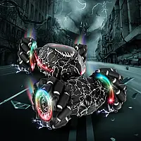 Неймовірний автомобіль перевертень всюдихід з роликовими колесами на р/у і браслеті Ігрова машинка світло музика