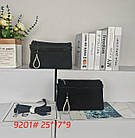 Сумка жіноча крос-боді прямокутна замшева 25*17 см на блискавці з кишенею в різних кольорах Zhenya, фото 2