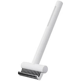 Ковтуноріз гребінець для догляду за довгою і середньою шерстю, вичісування підшерстя котів і собак білий