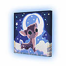 Картина за номерами Riviera Blanca Оленя у хмарах (з підсвічуванням) (GR1-026) 25 х 25 см, фото 2