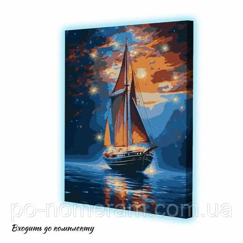 Картина за номерами Riviera Blanca Морський вечір (з підсвічуванням) (GR-036) 40 х 50 см, фото 1