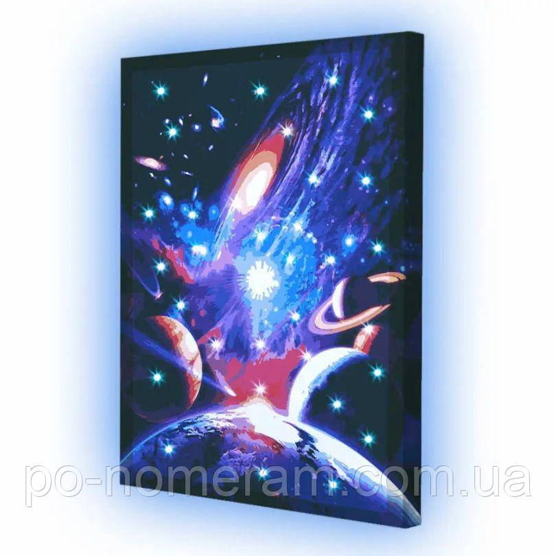 Картина за номерами Riviera Blanca Легенда Всесвіту (з підсвічуванням) (GR-016) 40 х 50 см, фото 1