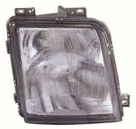 Фара права Volkswagen LT 2 96-05 Depo H1*2/W5W, -лампа, -п/туф, пневм.