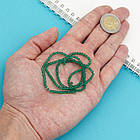 Намистини Австрійський Кришталь, Імітація, Скло, Грановані Біконус, Темний Ціан, 2х3мм, 190шт/40см/нитка, фото 5