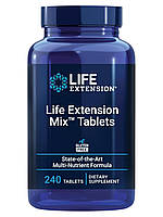 Life Extension Mix / Комплекс вітамінів, мінералів, екстракти овочів, фруктів і рослин 240 таблеток