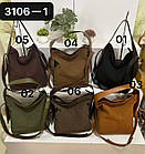 Сумка жіноча містка на плече зі штучної шкіри у різних кольорах Zhenya, фото 2