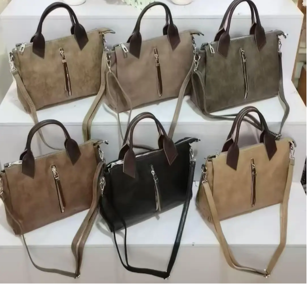 Сумка жіноча прямокутна на блискавці зі штучної шкіри у різних кольорах Zhenya, фото 1