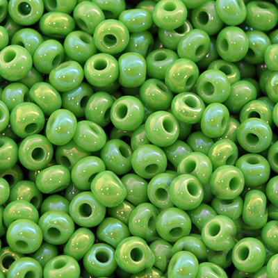 Бісер 54230 Чеський Preciosa 10/0, Непрозорий Райдужний OL, Зелений, Круглий, 50 г, фото 1