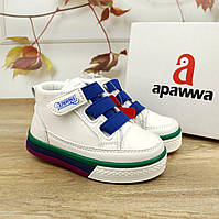Білі хайтопи для дівчинки на липучках тм Apawwa