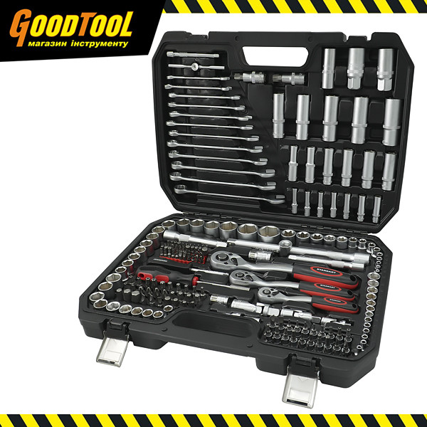 Набір інструментів комбінований 1/4", 3/8", 1/2" 216 од. STANDART ST-0216