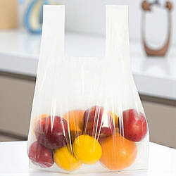 Пакет майка Преміум прозорий LD 30х45 щільність 50 мікрон, 10 шт/уп