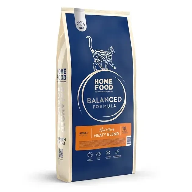 Сухий корм для дорослих кішок Home Food Nutritive Balanced Formula м'ясне асорті 10 кг, фото 1