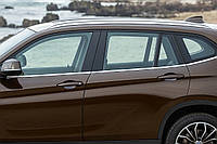 Нижние молдинги окон нержавейка (6 шт) Carmos - Турецкая Нержавеющая Сталь для BMW X5 E-70 2007-2013 гг