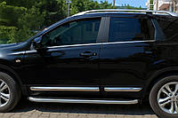 Дверные молдинги OmsaLine (4 шт, нержавейка) OmsaLine, -20252 (длинный) для Nissan Qashqai 2007-2010 гг