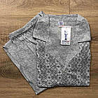 Чоловіча піжама (кофта+штани) тонка Батальна до 8XL домашній костюм Алекс Комплект чоловічий, фото 2